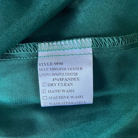 Ever PrettyLong Chiffon Empire Waist Bridesmaid Dress W/Short Flutter sleeve Sz6 - Picture 13 of 14